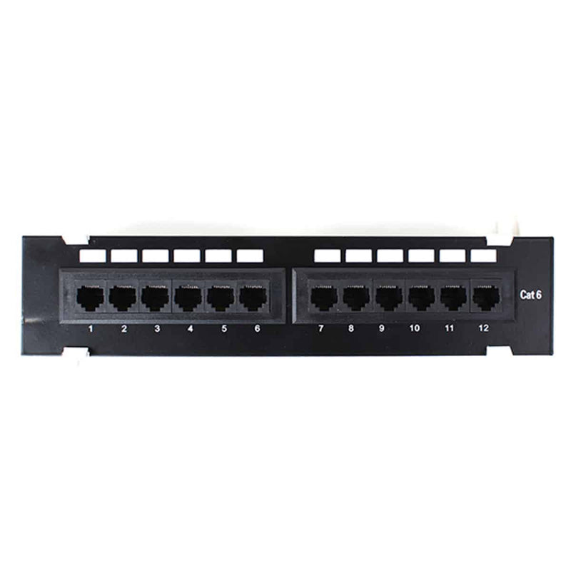 Load image into Gallery viewer, 4XEM 12 Port CAT6 wall mount patch panel