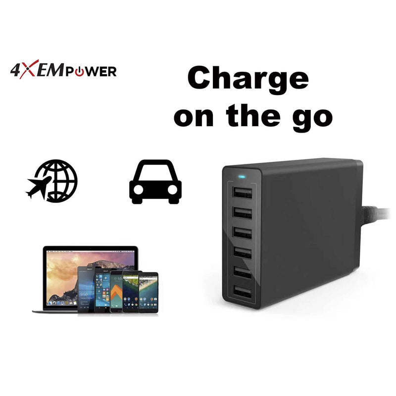 Load image into Gallery viewer, 4XEM 6-Port USB Home Charger