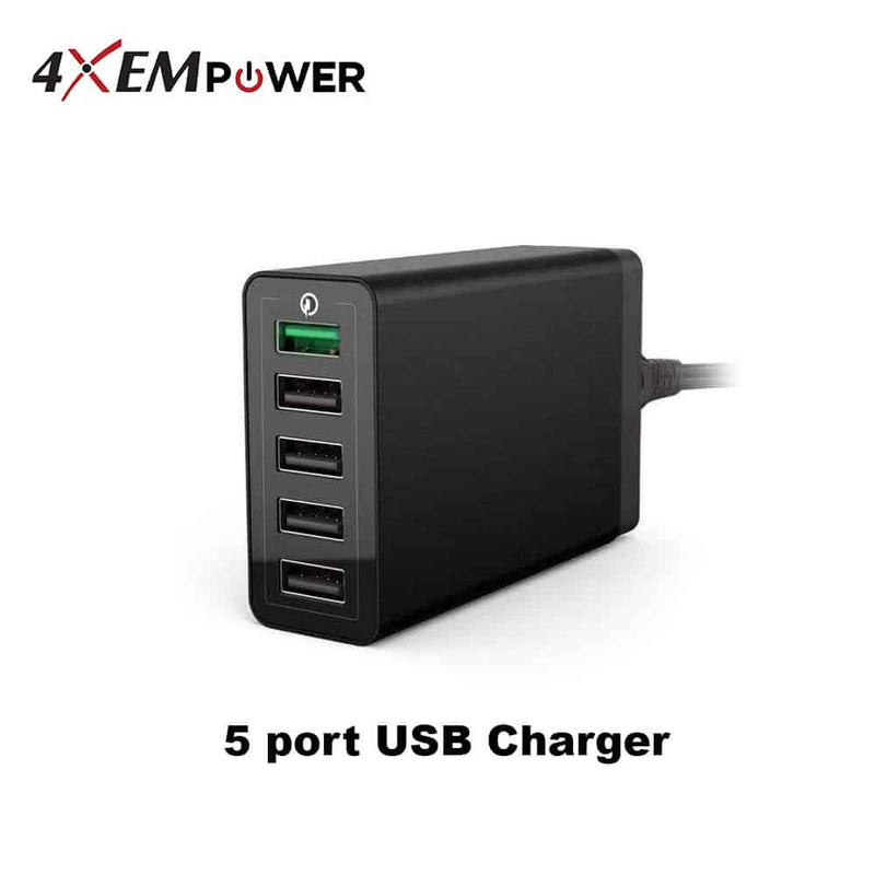 Load image into Gallery viewer, 4XEM 5-Port USB Home Charger