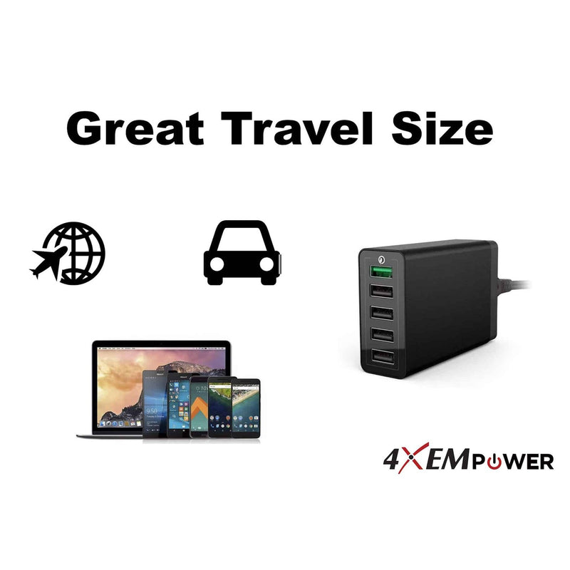 Load image into Gallery viewer, 4XEM 5-Port USB Home Charger