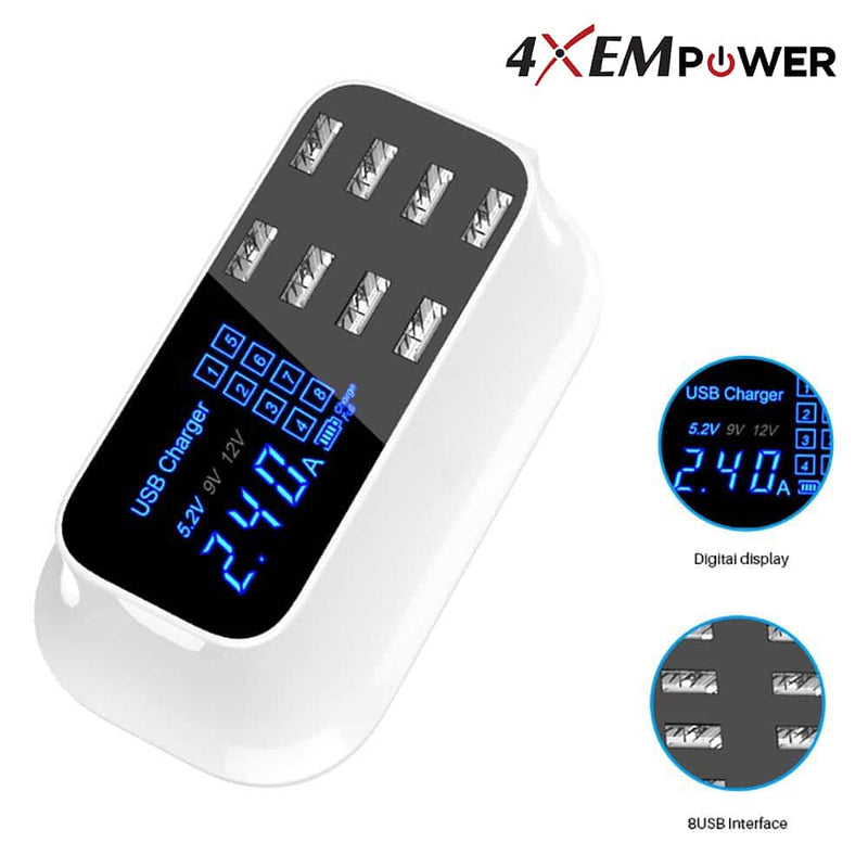 Load image into Gallery viewer, 4XEM 40W 8-Port USB Desktop Charger