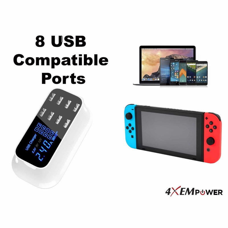 Load image into Gallery viewer, 4XEM 40W 8-Port USB Desktop Charger