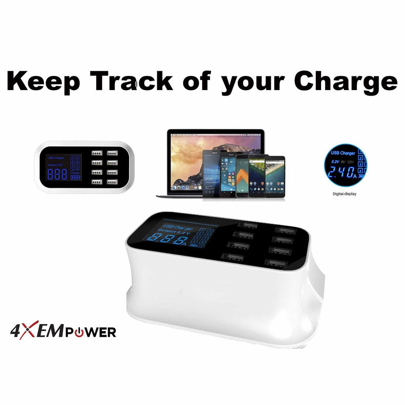 Load image into Gallery viewer, 4XEM 40W 8-Port USB Desktop Charger