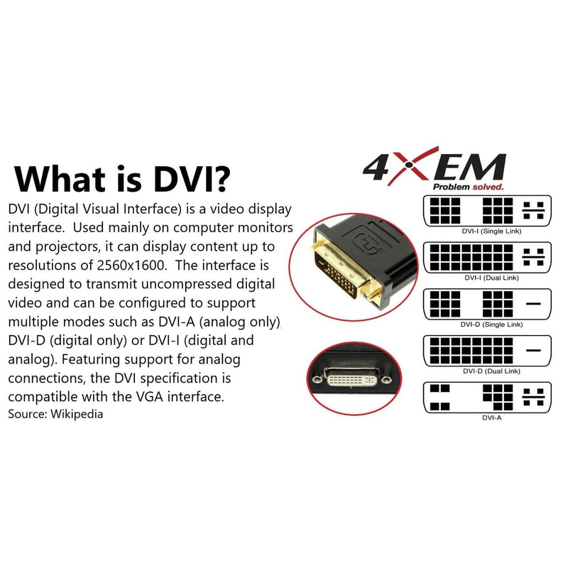 Load image into Gallery viewer, 4XEM 10FT DVI-D Dual Link M/M Digital Video Cable