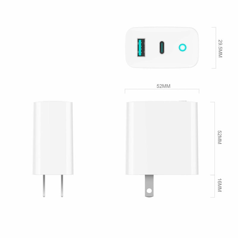 Load image into Gallery viewer, 4XEM 45W GAN Charger USB-C + USB-A - White