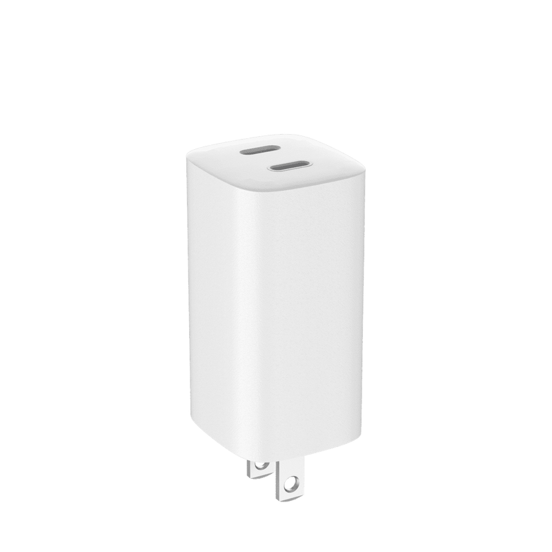 Load image into Gallery viewer, 4XEM 45W GaN Wall Charger Dual USB-C - White