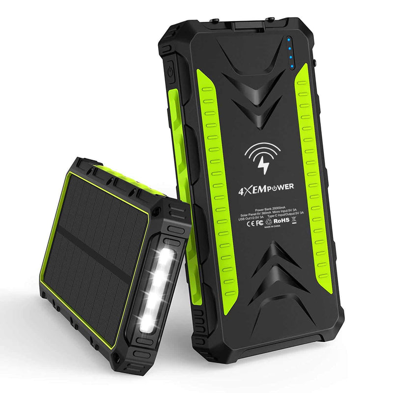 Load image into Gallery viewer, 4XEM Mobile Solar Charger Green