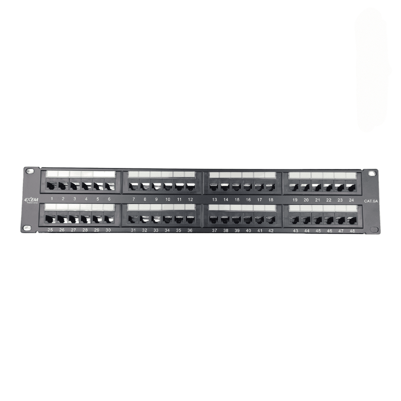 Load image into Gallery viewer, 48 port cat6a patch panel