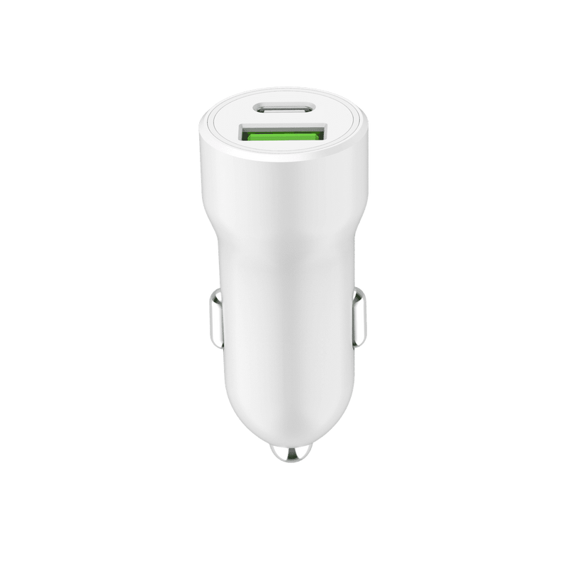 Load image into Gallery viewer, 4XEM Dual USB Car Charger Adapter A/C - White