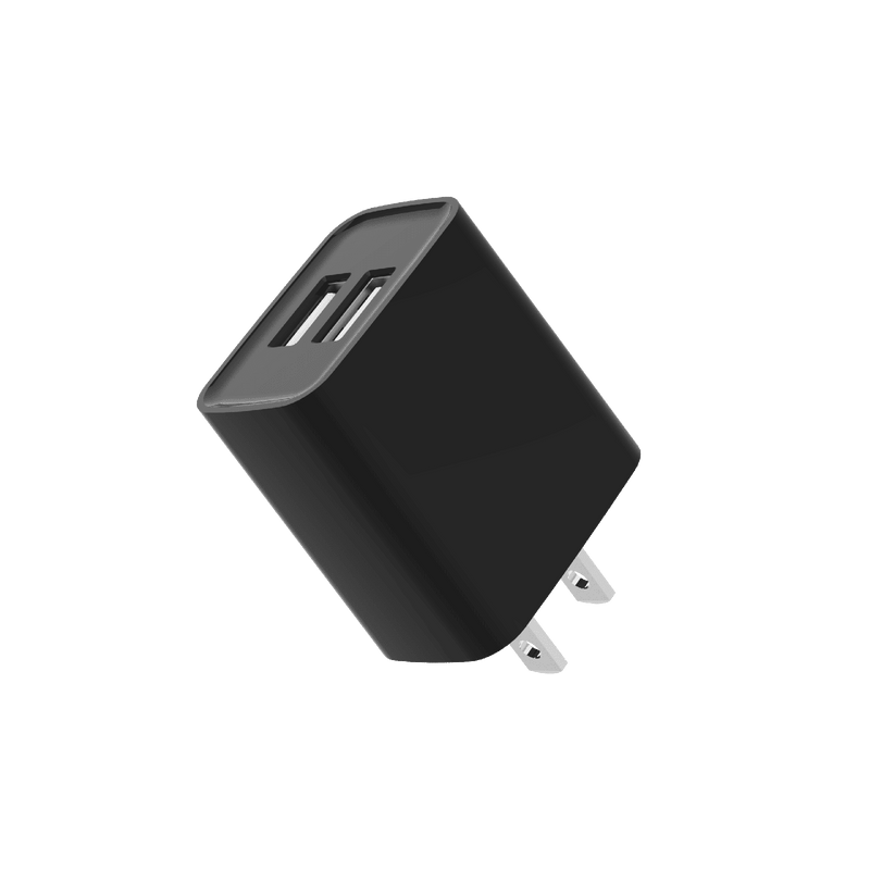 Load image into Gallery viewer, 4XEM 12W Dual USB-A Charger - Black