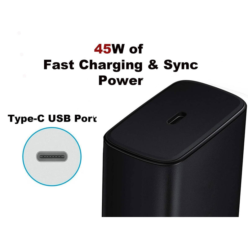 Load image into Gallery viewer, 4XEM USB-C 45W Fast Charging 3.0 Wall Charger - Black