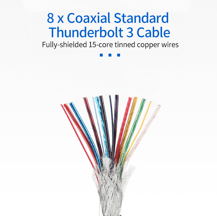 Load image into Gallery viewer, 4XEM 2M 40Gbps Thunderbolt 3 White cable