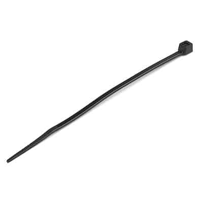 Load image into Gallery viewer, 4XEM 100 Pack 8" Cable Ties - Black Medium Nylon/Plastic Zip Tie