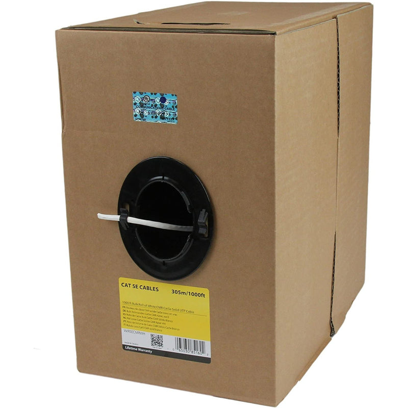Load image into Gallery viewer, A standard box of CAT5E cable with an easy spool opening for easy access and use of the cable