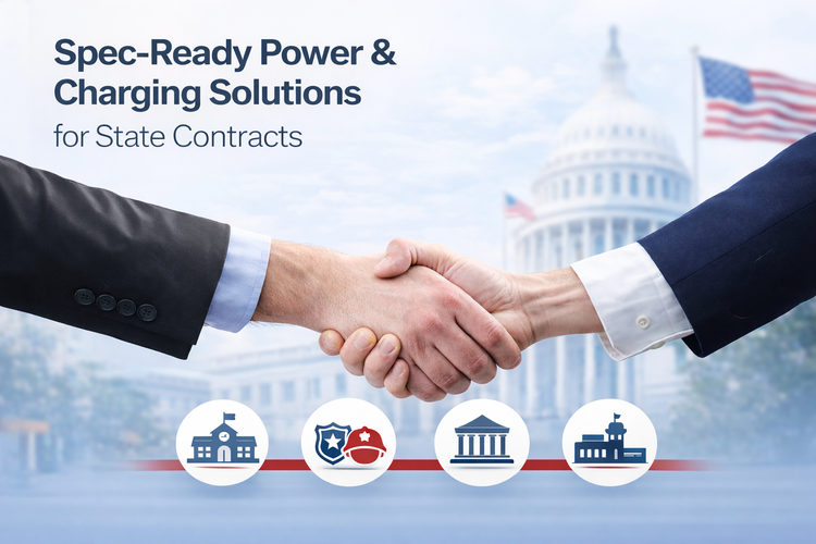 Spec-Ready Power & Charging Solutions for State Contracts