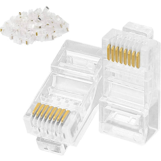 4XEM 100PK Cat5e RJ45 Ethernet Plugs/Connectors