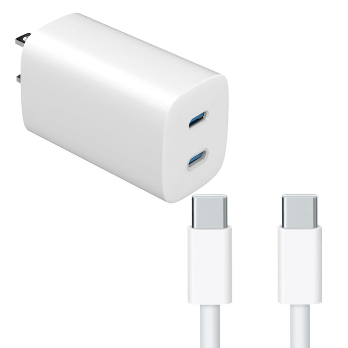 4XEM 45W 10FT USB-C to USB-C Laptop GaN Charging Kit – White