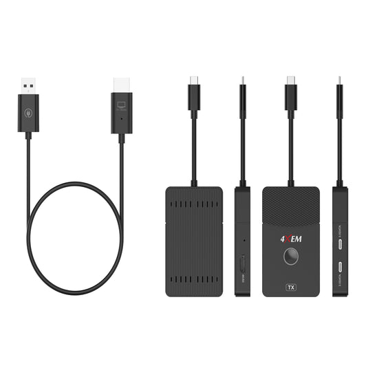 4XEM USB-C 4-in-1 Wireless HDMI Hub with 4K 60Hz Output & 100W PD Charging