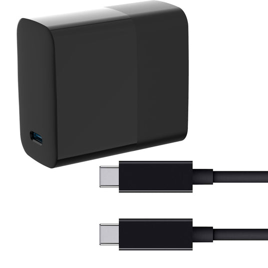 4XEM 65W 10FT USB-C to USB-C Laptop GaN Charging Kit – Black