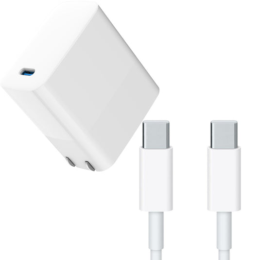 4XEM 65W 6FT USB-C to USB-C Laptop GaN Charging Kit – White