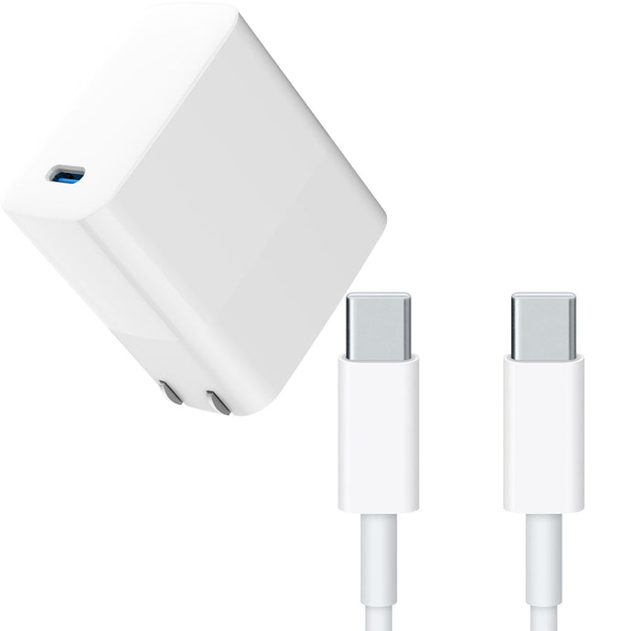 4XEM 65W 10FT USB-C to USB-C Laptop GaN Charging Kit – White