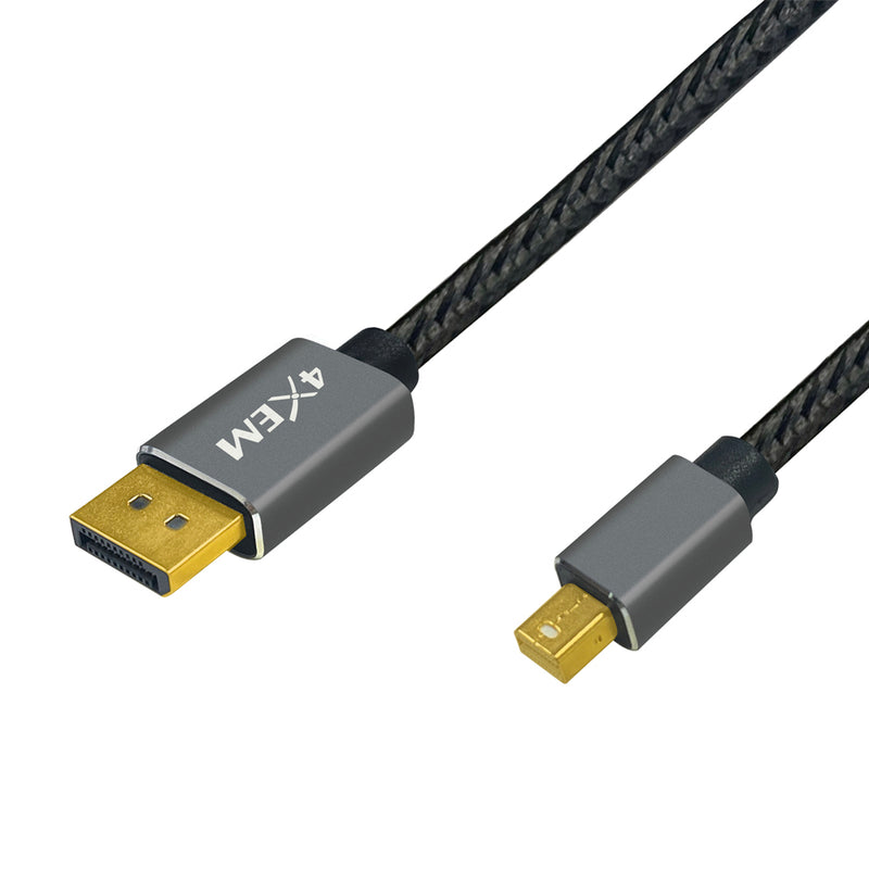 Load image into Gallery viewer, 4XEM 3FT/1M Mini DisplayPort to DisplayPort 1.4 Cable (Braided, 8K/4K, HBR3, Bidirectional)
