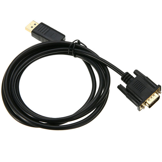 4XEM 6FT DisplayPort To VGA M/M Adapter Cable