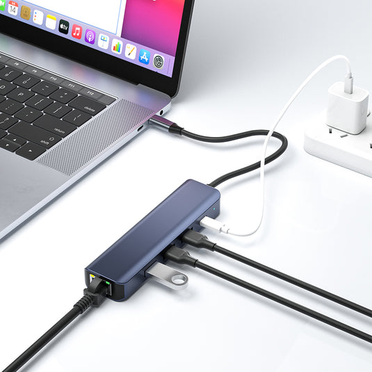 4XEM USB 3.0 5-in-1 Ethernet, USB-A and USB-C Docking Station with Power Delivery