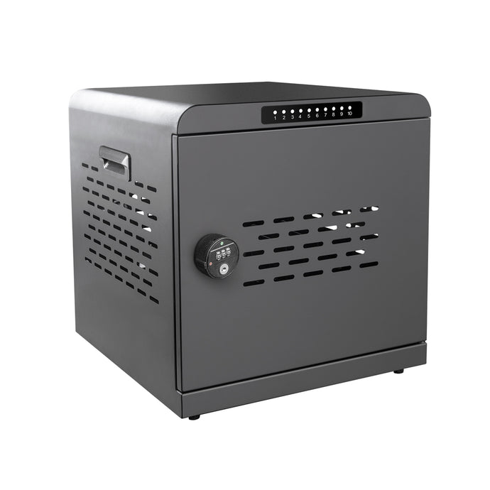 4XEM 10‑Port USB‑C 800 W Charging Cabinet – PD Power Delivery, Secure Metal Frame, Lockable