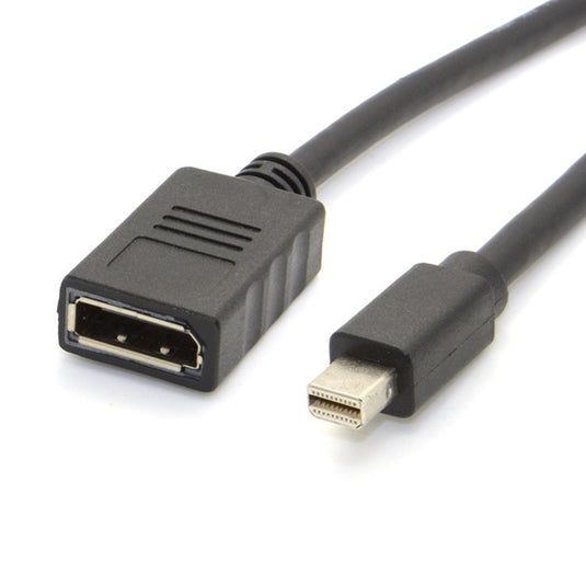 4XEM 6in Mini DisplayPort Male To DisplayPort Female Cable Adapter