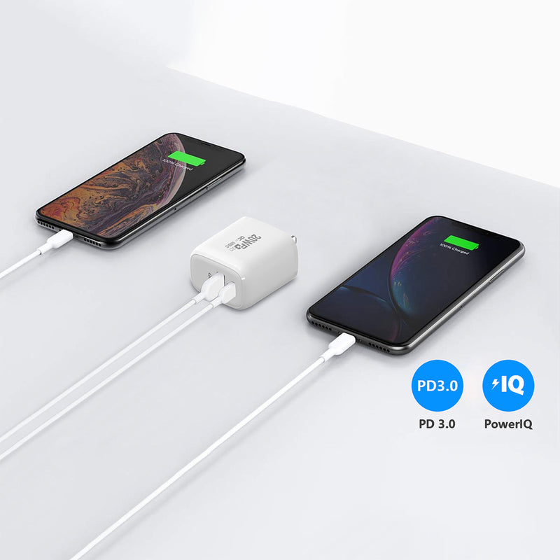 Load image into Gallery viewer, 4XEM 20W USB-C and USB-A Charger
