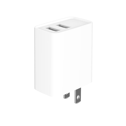 4XEM 15.5W Dual USB-A Charger - White