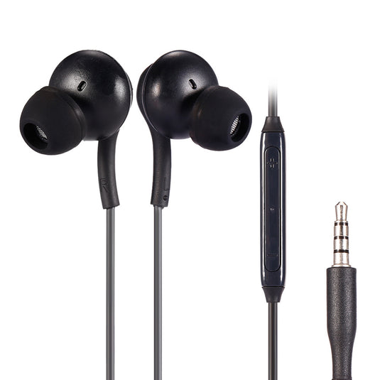 4XEM 3.5mm AKG Earphones with Mic and Volume Control Black