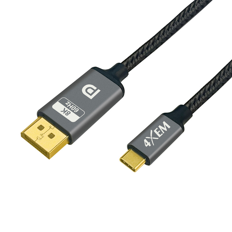 Load image into Gallery viewer, 4XEM 8K/4K USB-C to DisplayPort 1.4a Cable (1 Meter) – High-Speed Video Adapter for Monitors, Laptops &amp; PCs
