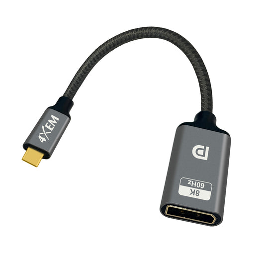 4XEM 8K/4K USB-C to DisplayPort 1.4a Adapter