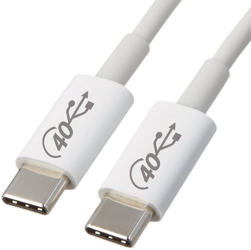 Load image into Gallery viewer, 4XEM USB-C to C 40 Gigabit 100CM/1M Cable White
