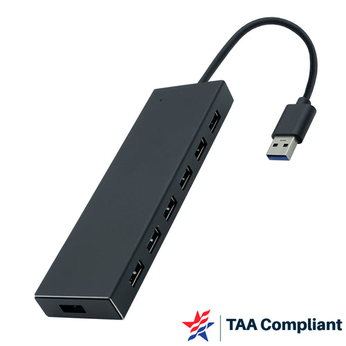 4XEM 7 Port USB-A Data Hub – TAA
