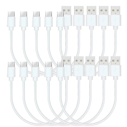4XEM 10 Pack 1FT USB-A to USB-C Cable – White