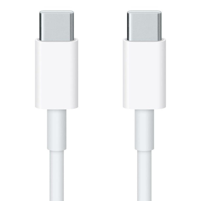 4XEM 3FT USB-C to USB-C Economy cable compatible for iPhone 15 & iPhone 15 Plus - White