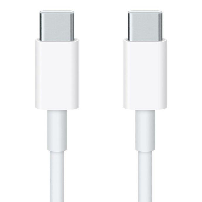 4XEM 6FT USB-C to USB-C Economy cable compatible for iPhone 15 & iPhone 15 Plus - White