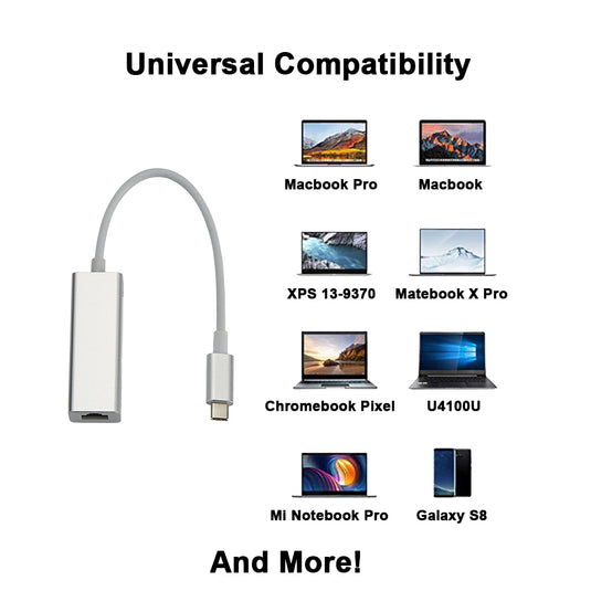 4XEM USB-C to Ethernet Adapter