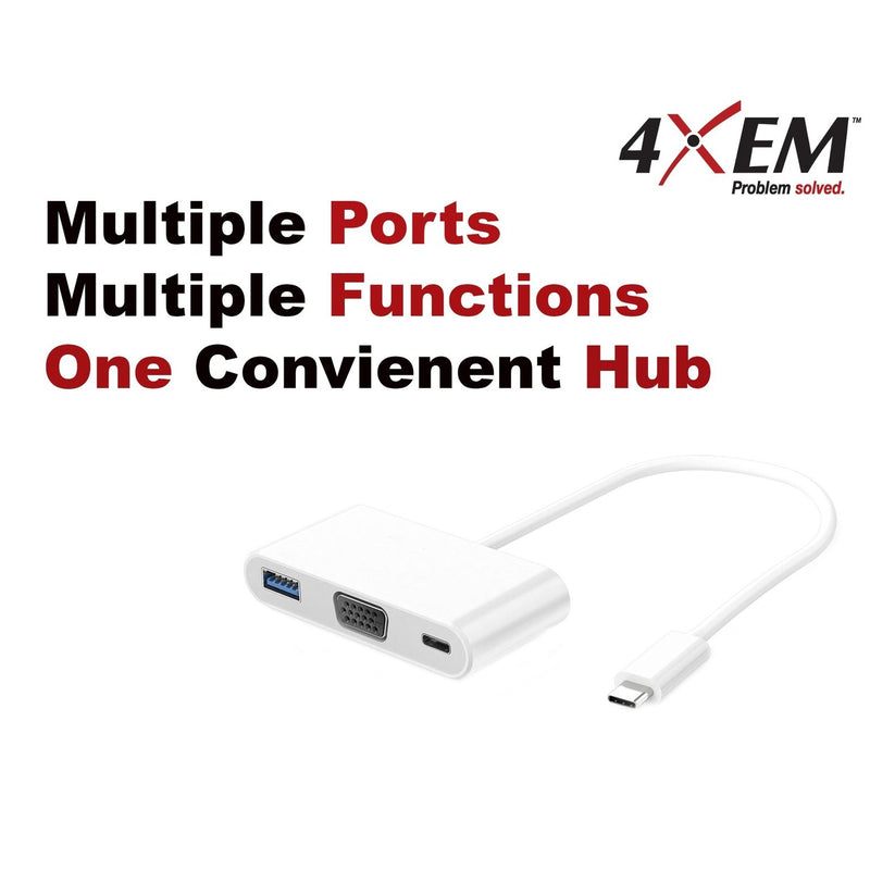 Load image into Gallery viewer, Image: The USB-C hub offers multiple ports, which give multiple functions all in one convienent hub
