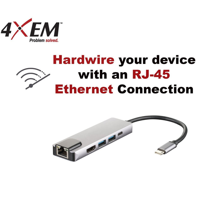 Load image into Gallery viewer, Image: This hub offers the user to hardwire your devices with RJ-45 ethernet connection
