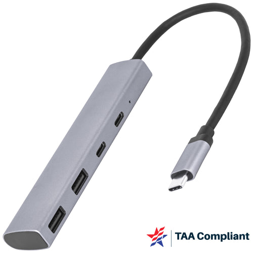 4XEM USB-C 4-port 10 Gbps USB-C and USB-A Data Hub – TAA