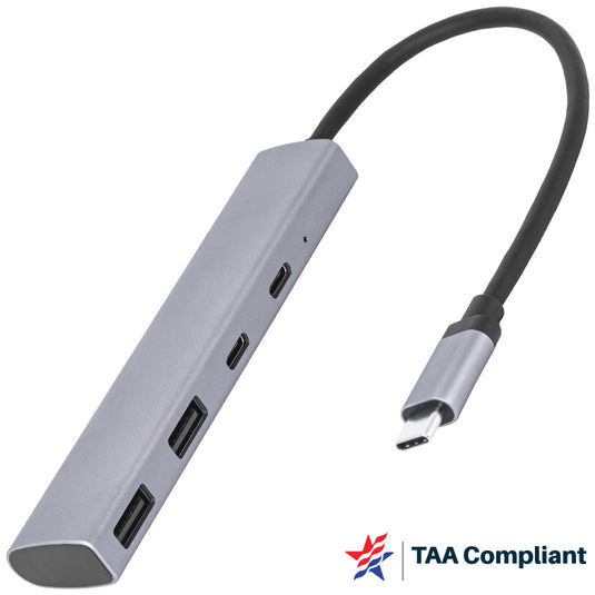 4XEM USB-C 4-port 10 Gbps USB-C and USB-A Data Hub – TAA