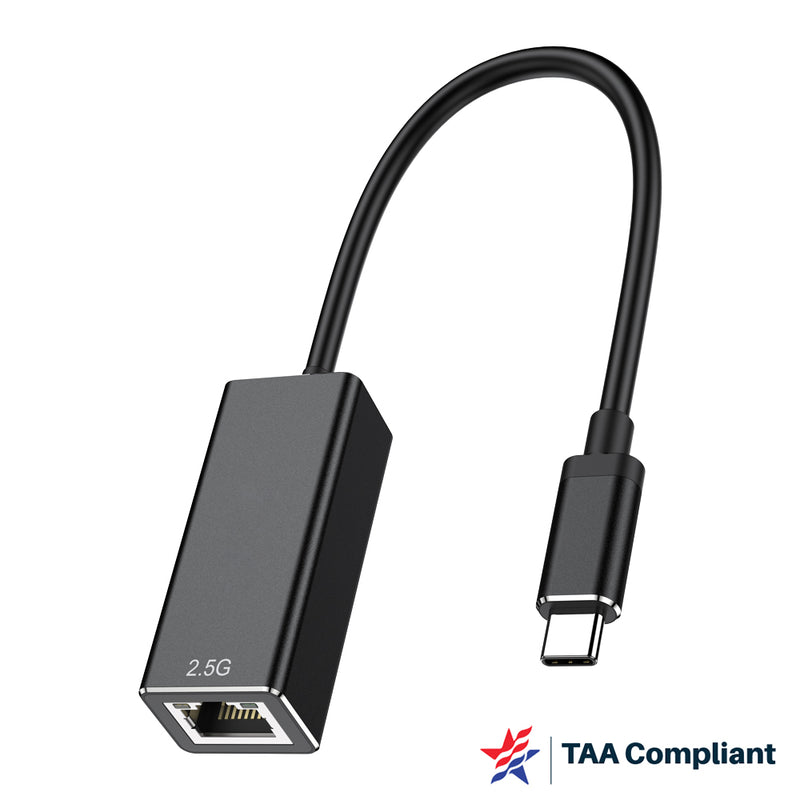 Load image into Gallery viewer, 4XEM USB-C to 2.5 Gbps RJ-45 Ethernet Adapter – TAA
