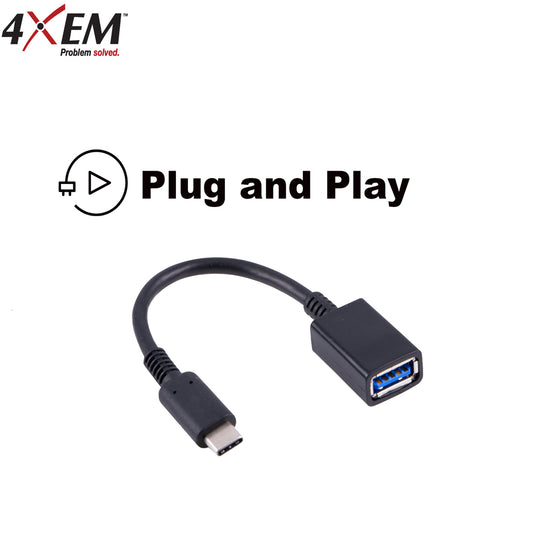 4XEM USB Type-C to USB Type-A Female Adapter