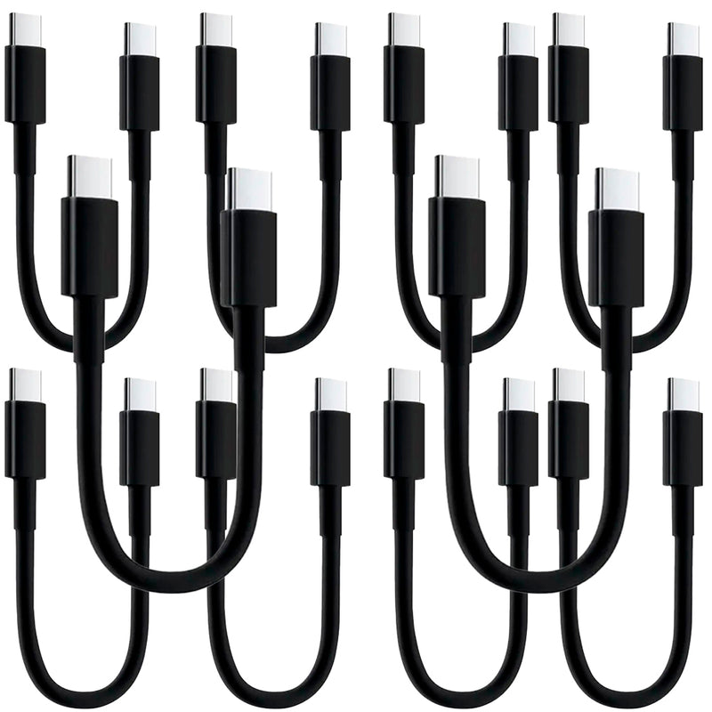 Load image into Gallery viewer, 4XEM 10 Pack of 1FT USB-C to USB-C 60W Power Delivery Cable – Black
