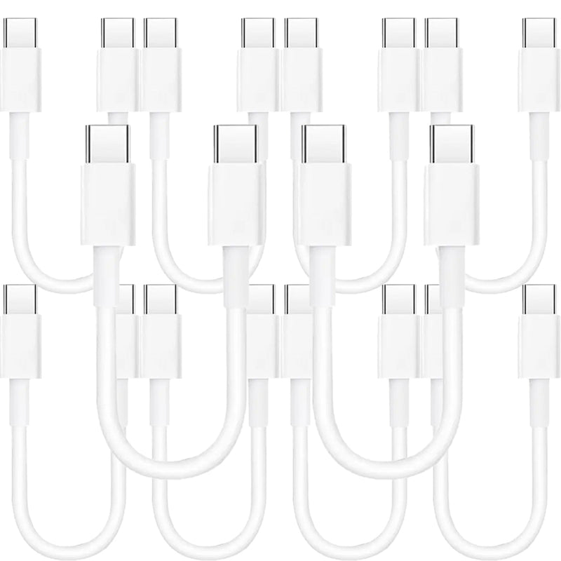 Load image into Gallery viewer, 4XEM 10 Pack of 1FT USB-C to USB-C 60W Power Delivery Cable – White
