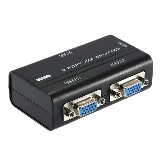 4XEM 2-Port VGA Video Splitter 250 MHz High-Resolution